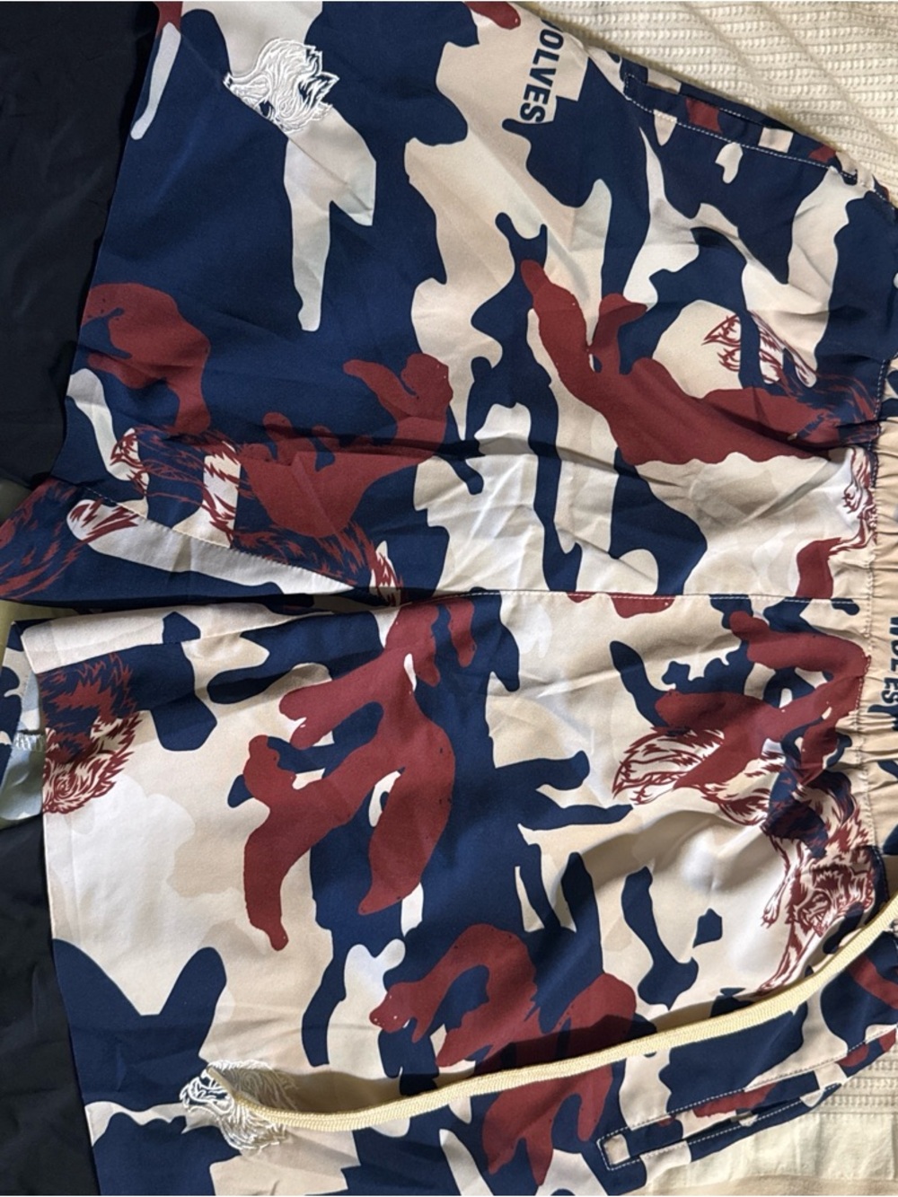 Darc Sport Men's Athletic Shorts in Navy, Burgundy, Cream Camo